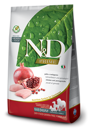 Farmina N&D Prime Pollo E Melograno Cani Adulti Medium Universal Kibble Sacco 12kg-3