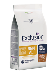 Exclusion Monoprotein Veterinary Diet Formula Renal Crocchette Con Maiale/Sorgo/Riso Per Cani Adulti Taglia Medio/Grande Sacco 2kg-2