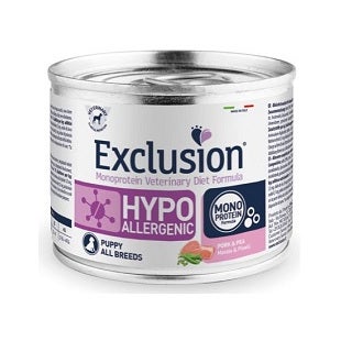 Exclusion Monoprotein Veterinary Diet Formula Hypoallergenic Cibo Umido Suino/Fagioli Per Cani Lattina 200g-4