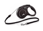 Flexi New Classic In Corda Guinzaglio Per Cani Colore Nero Taglia S 5m-1