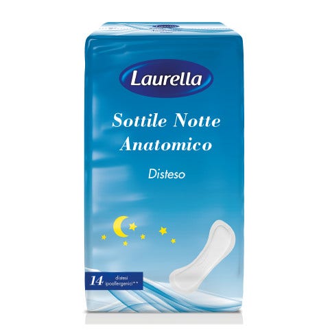 Laurella Assorbenti Sottili Anatomici Notte 14 Pezzi-1