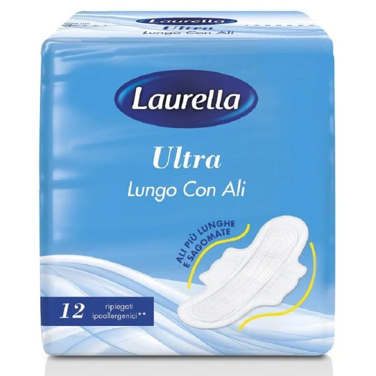 Laurella Assorbente Ultra Lungo Con Ali 12 Pezzi-2