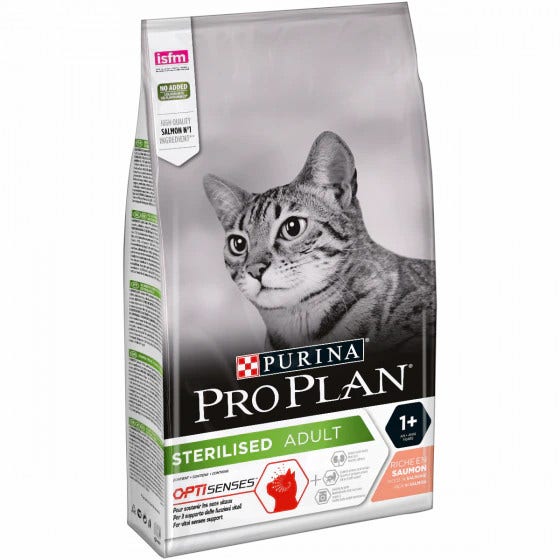 Purina Pro Plan Cibo Secco Ricco In Salmone Per Gatti Adulti Sterilizzati Sacco 1,5kg-1