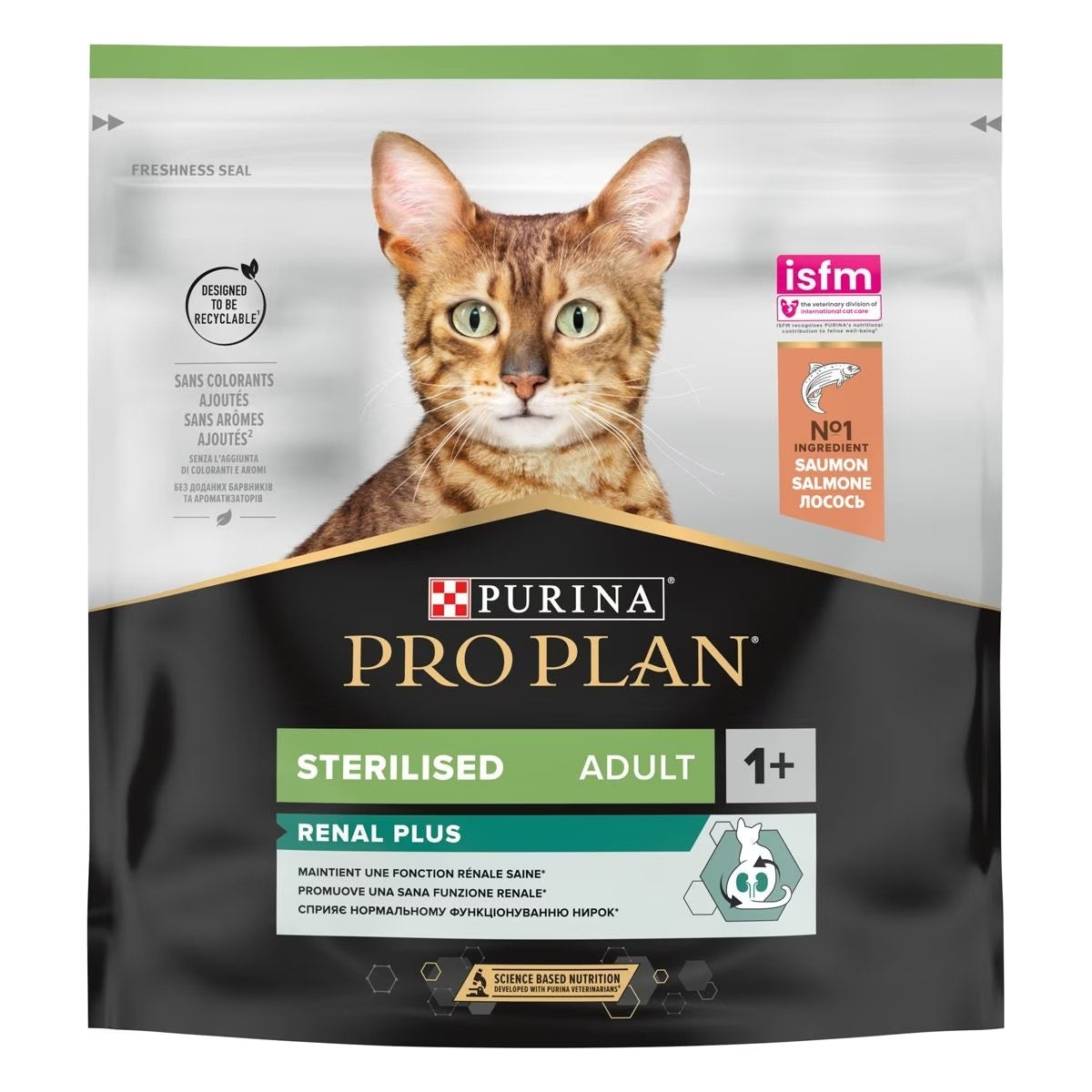 Purina Pro Plan Sterilised Adult 1+ Renal Plus Cibo Secco Con Salmone Gatti Adulti Bustina 400g-3