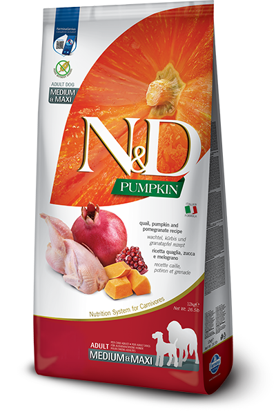 Farmina N&D Pumpkin Cibo Secco Quaglia Zucca E Melograno Per Cani Adulti 12kg-2