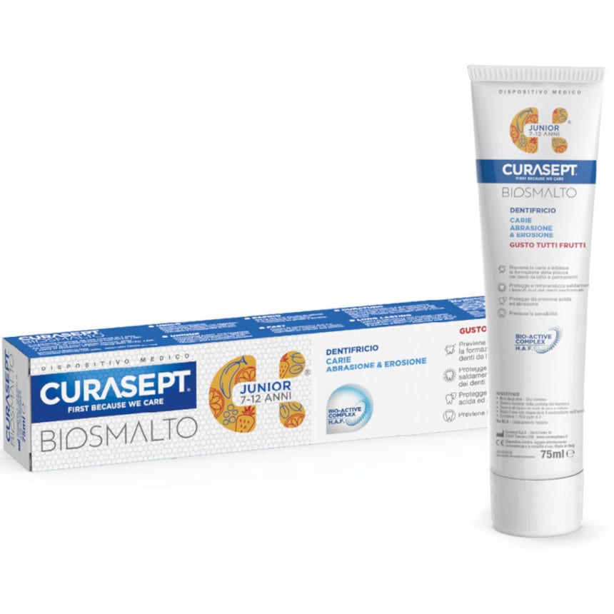 Curasept Biosmalto Dentifricio Junior 75ml 7/12 Anni-6