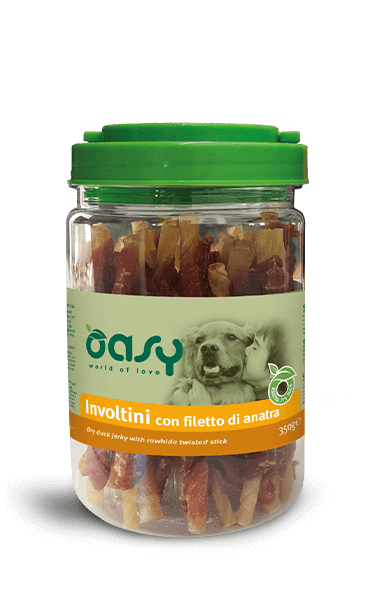 Oasy Snack Dog Involtini Con Filetto Di Anatra Per Cani 350g-2
