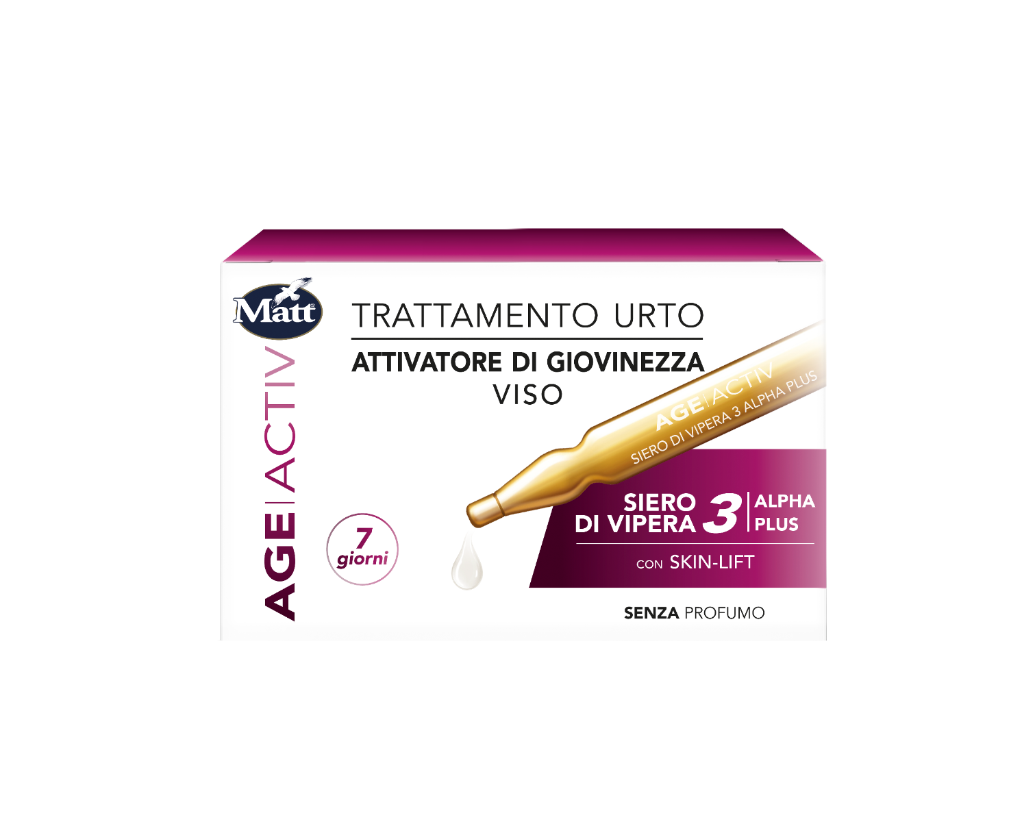 Matt Age Activ Trattamento Urto Attivatore Di Giovinezza Viso 7 Fiale -2
