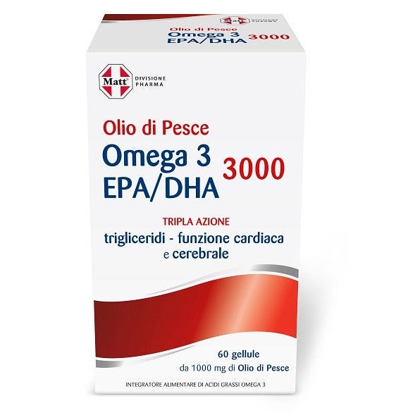 Matt Pharma Olio Di Pesce Omega 3 Epa/Dha 3000 Tripla Azione 60 Gellule-2