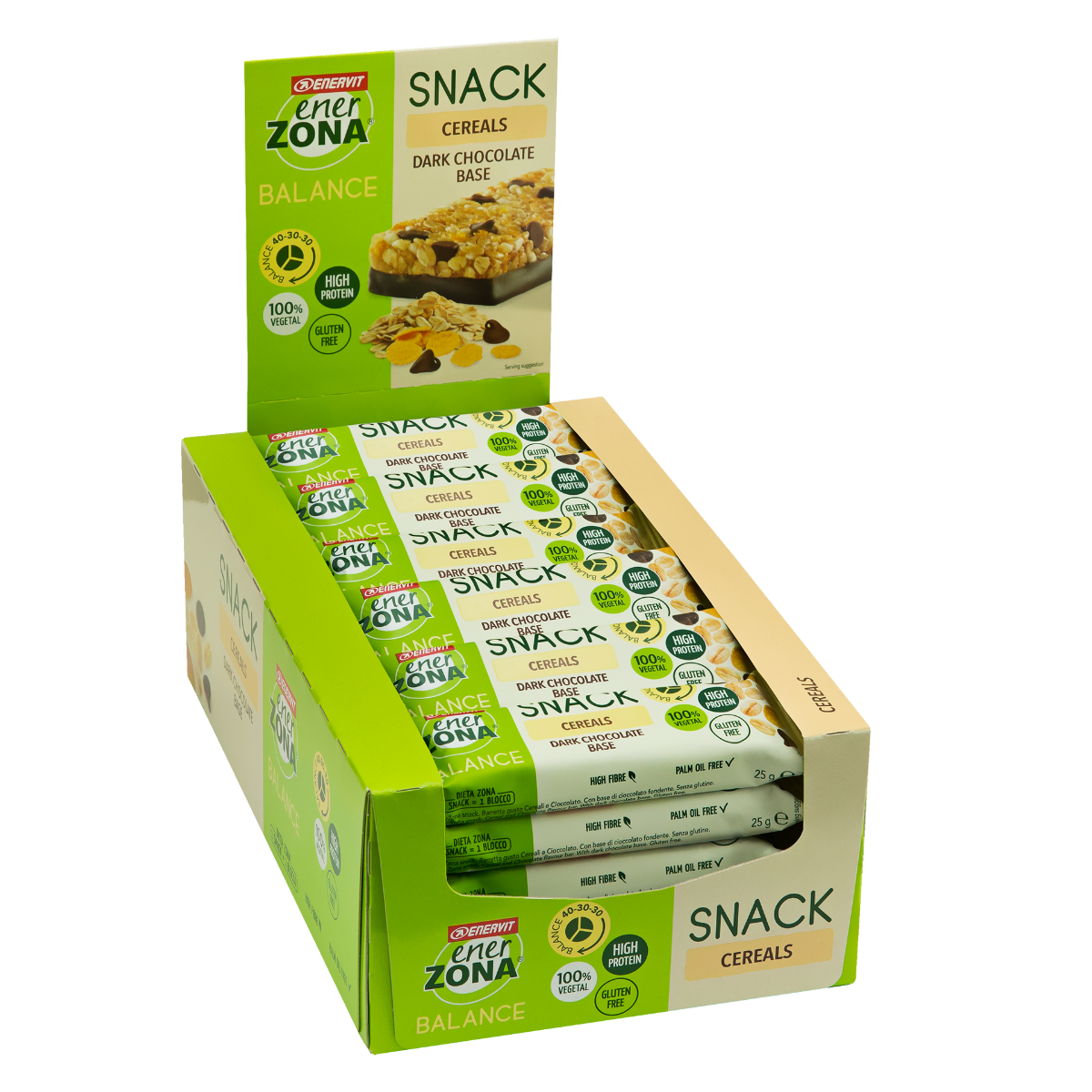 Enerzona Snack Cereals Choco 30 Barrette Da 25g-1