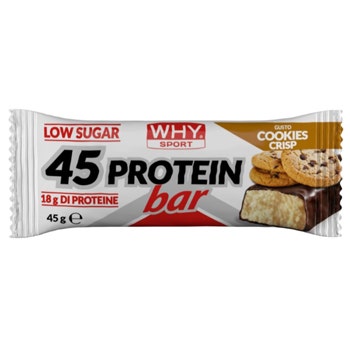 Why Sport 45 Protein Bar Cookies Crisp 45g  - 2