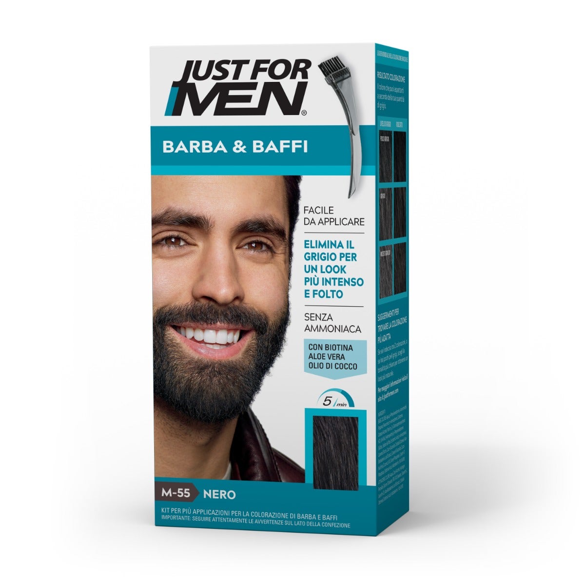 Just For Men Barba&Baffi M55 Nero 51g-4