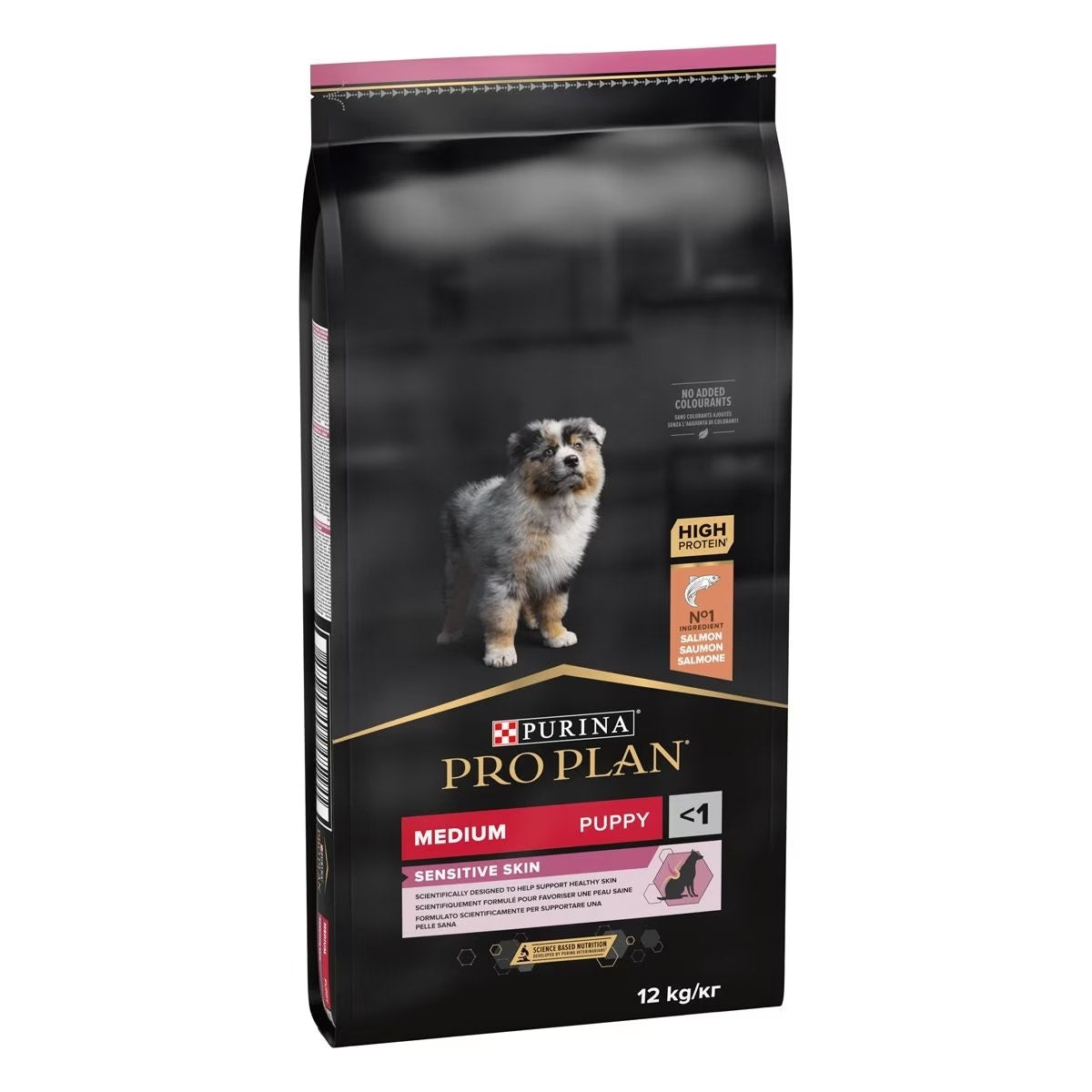 Purina Pro Plan Medium Puppy Sensitive Skin Cibo Secco Con Salmone Per Cuccioli Taglia Media Sacco 12 kg-3