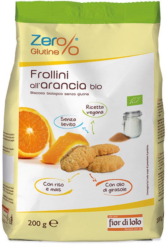 Fior Di Loto Zer% Frollini All'Arancia 200g-2