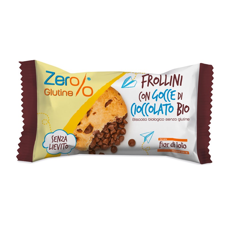 Fior Di Loto Zer% Frollini Con Gocce Di Cioccolato 70g-2