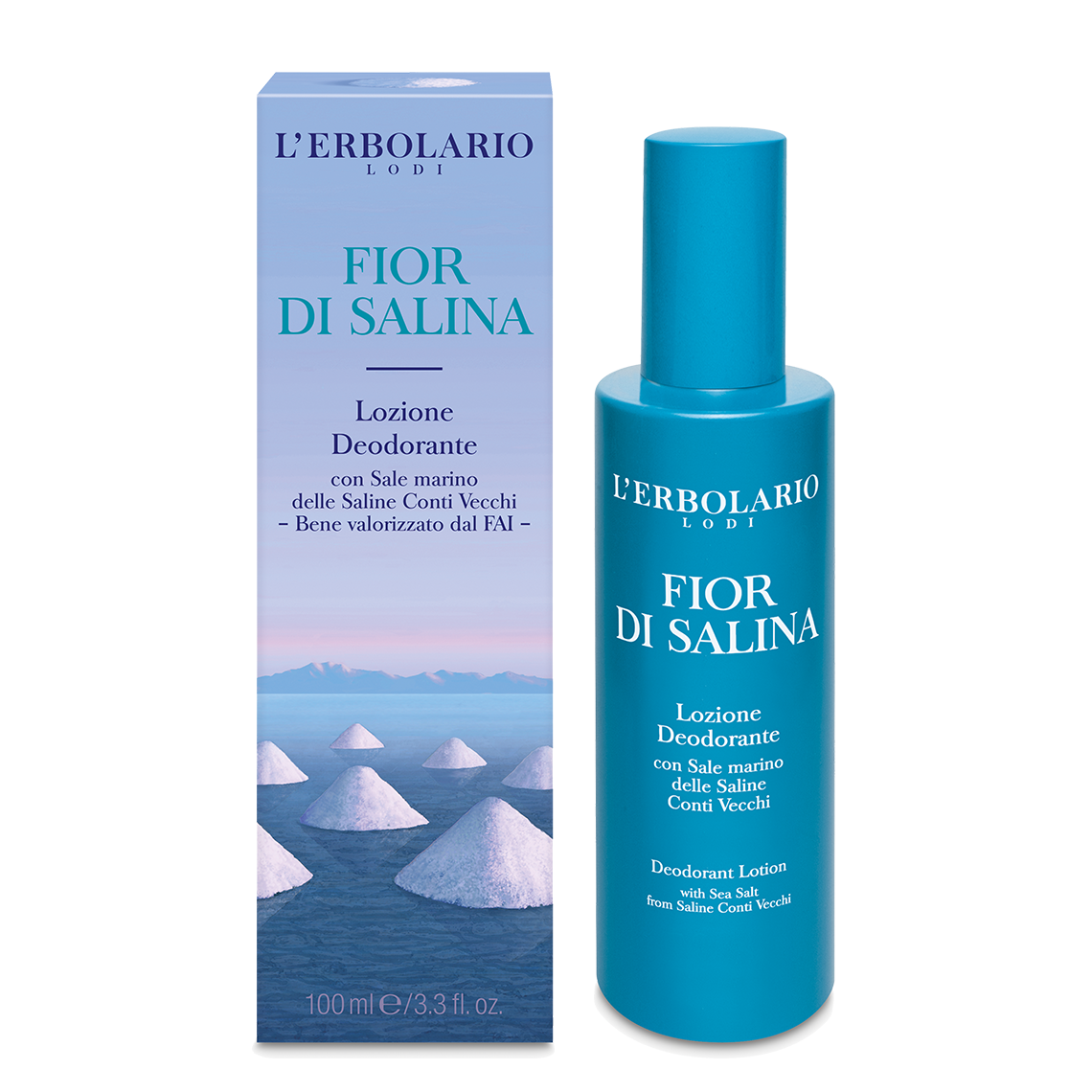 L'Erbolario Fior Di Salina Lozione Deodorante Corpo 100ml-1