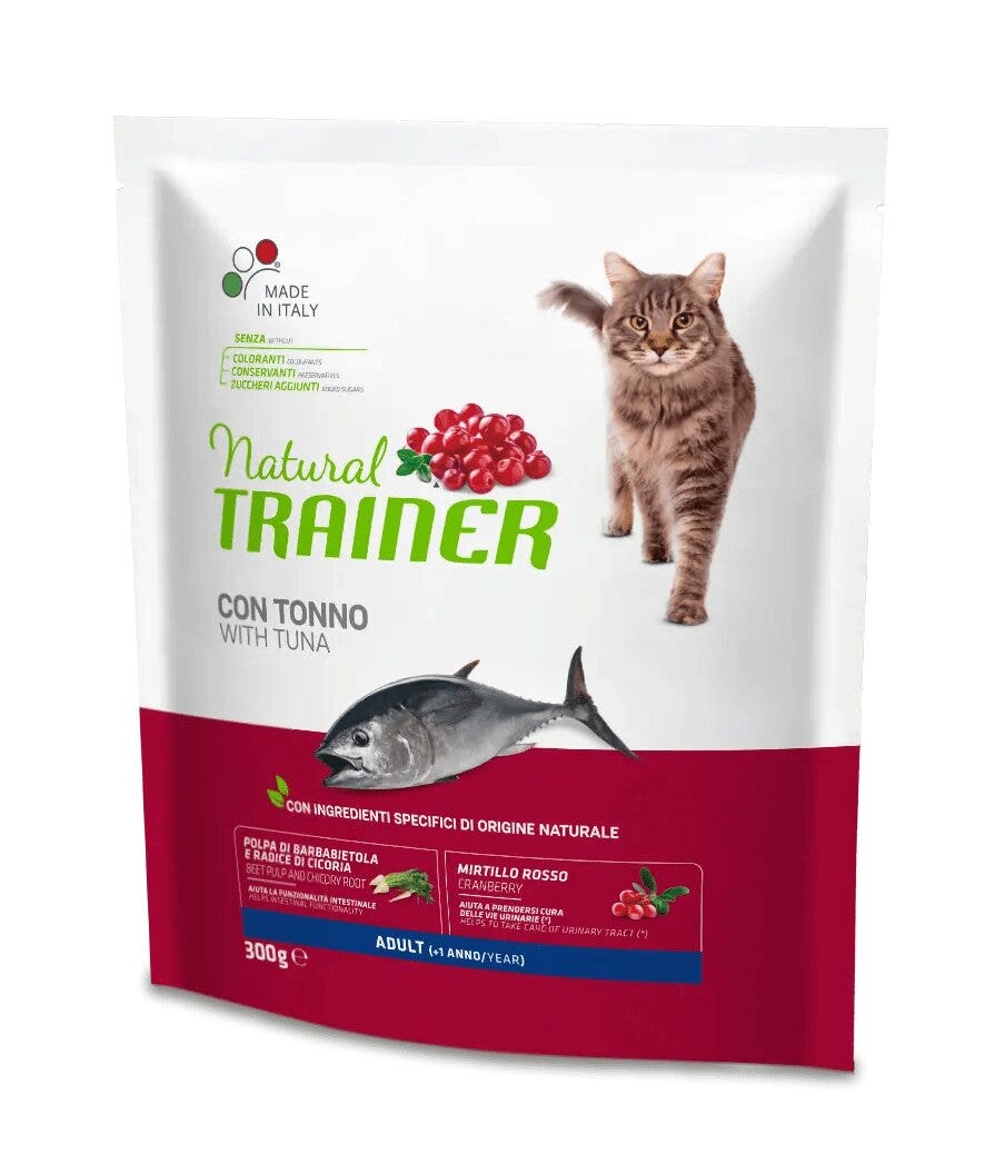 Natural Trainer Crocchette Al Tonno Per Gatti Adulti Sacco 300g-1