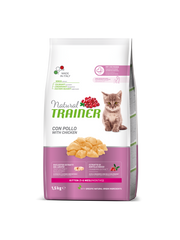 Natural Trainer Kitten Crocchette Con Pollo Per Gatti Cuccioli Sacco 1,5kg-2