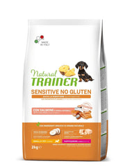 Natural Trainer Sensitive No Gluten Crocchette Con Salmone Per Cani Cuccioli Mini Sacco 2kg-1