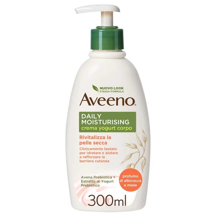 Aveeno Daily Moisturising Crema Corpo Yogurt Albicocca/Miele 300ml-1