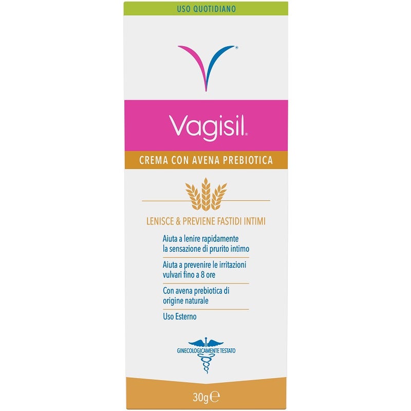 Vagisil Crema Intima Idratante Lenitiva Con Avena Prebiotica Naturale Per Irritazioni Intime 30g-1