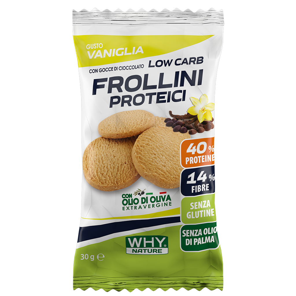 Why Nature Frollini Proteici Vaniglia Gocce Cioccolato 30g  - 1