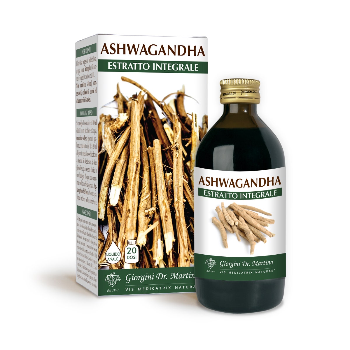 Dr Giorgini Ashwagandha Estratto Integrale Liquido Analcoolico 200ml-2