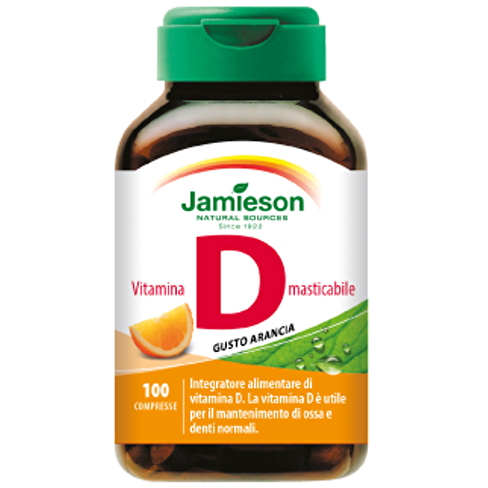 Jamieson Vitamina D Masticabile Arancia 100 Compresse-3
