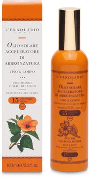 L'Erbolario Olio Solare Acceleratore Abbronzatura SPF15 100ml-1