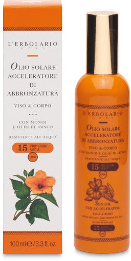 L'Erbolario Olio Solare Acceleratore Abbronzatura SPF15 100ml-1