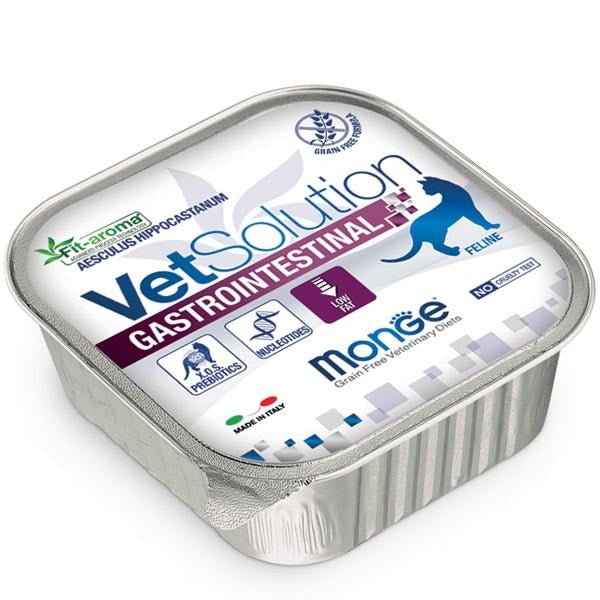Monge Vetsolution Gastrointestinal Linea Medica Cibo Umido Gatti 100g-3