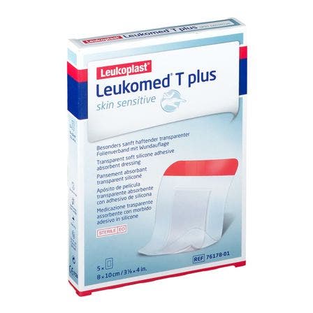Leukomed T Plus Medicazione Post Operatoria Trasparente Impermeabile 5x7,2cm 5 Pezzi-3
