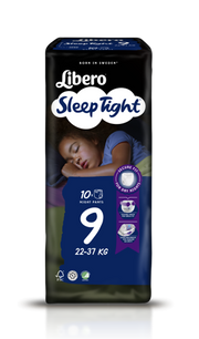 Libero SleepTight 9 Pannolini Da Notte Per Bambini 22-37kg 10 Pezzi-1