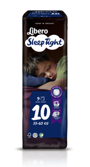 Libero SleepTight 10 Pannolini Da Notte Per Bambini 35-60kg 9 Pezzi-1