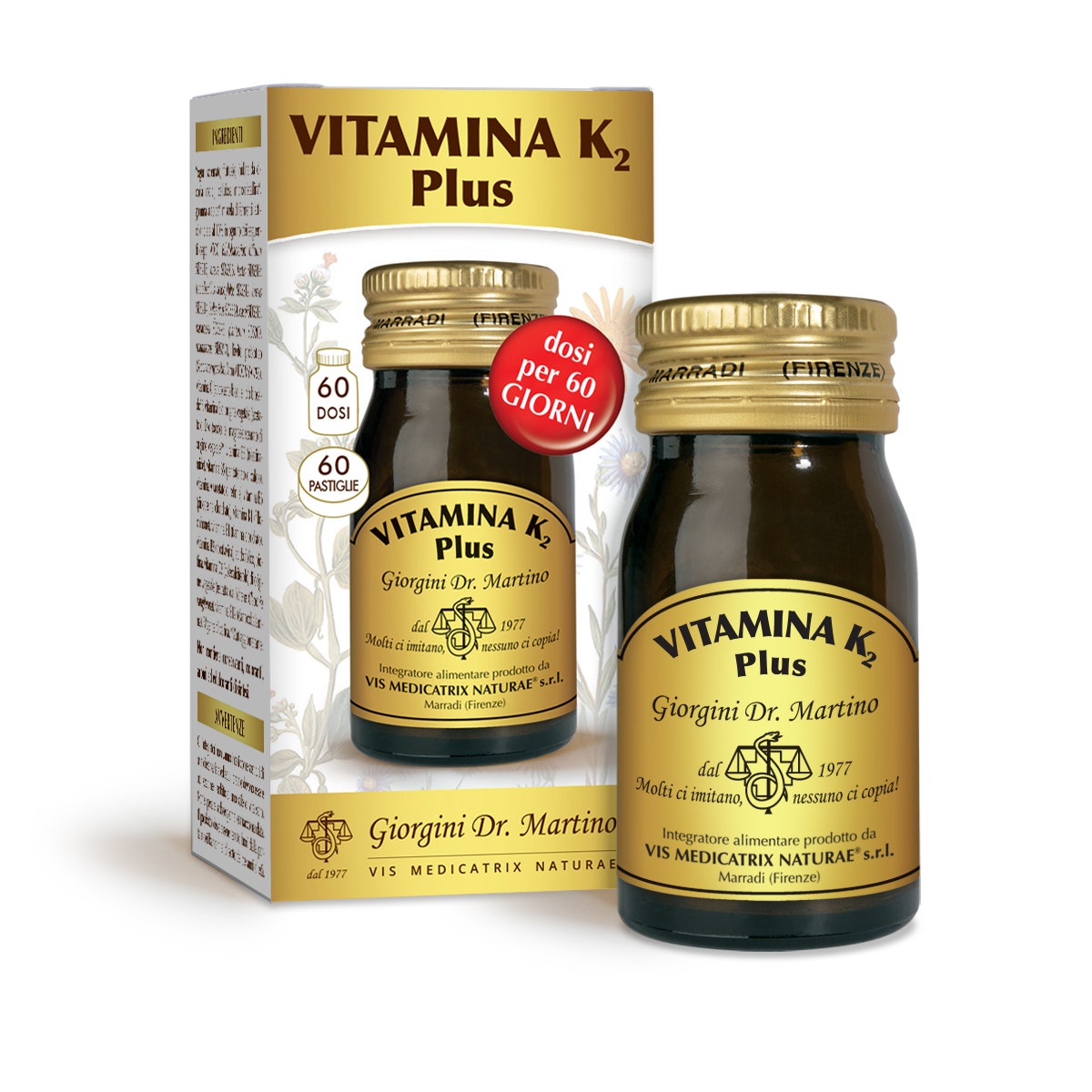 Dr.Giorgini Vitamina K2 Plus 60 Pastiglie-1