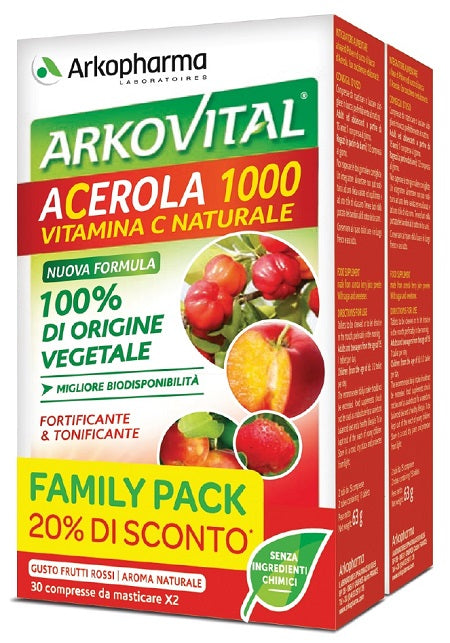 Arkopharma Acerola 1000 Pack Family 60 Compresse-2