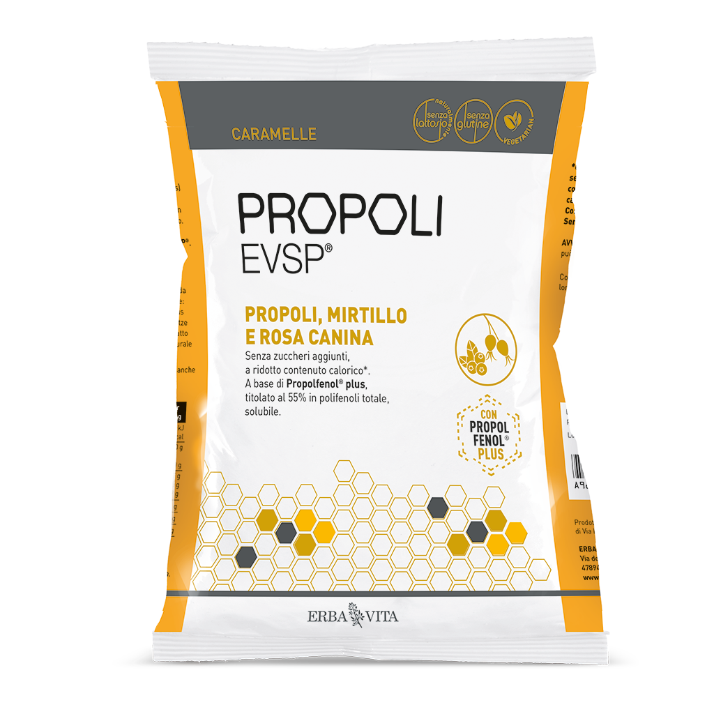 Caramelle Propoli Evsp Gusto Mirtillo E Rosa Canina 65g  - 2