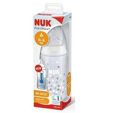 Nuk First Choice Biberon Con Temperature Control Tettarella Silicone 0-6 Mesi 1 Pezzo  - 3