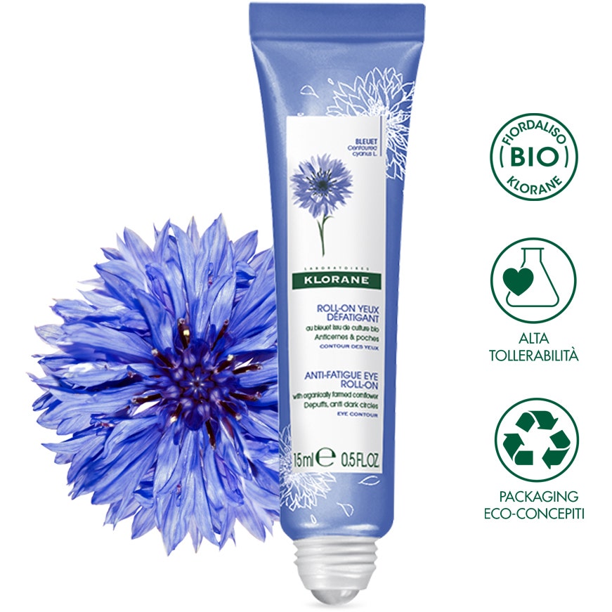 Klorane Roll On Occhi Anti-Fatica Fiordaliso Bio 15ml  - 7