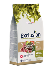Exclusion Mediterraneo Monoprotein Formula Noble Grain Lamb Crocchette Con Agnello Per Cani Adulti Taglia Grande Sacco 12kg-2