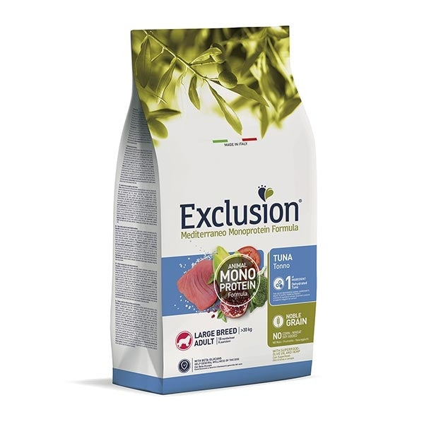 Exclusion Mediterraneo Monoprotein Tonno Per Cani Adulti Taglia Grande Sacco 12Kg-2