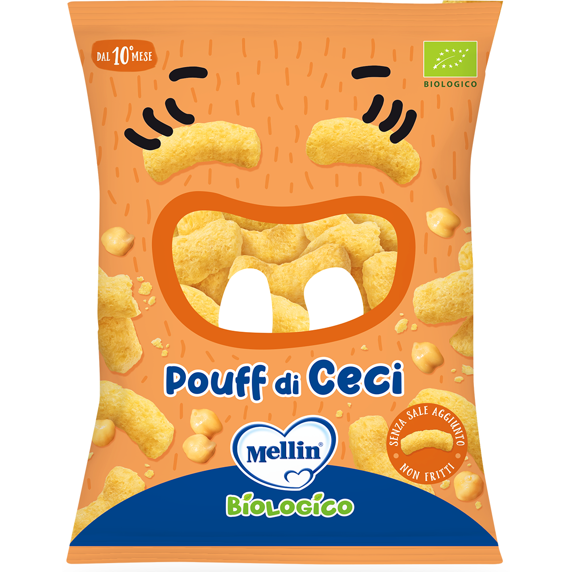 Mellin Snack Pouff Di Ceci 20g  - 1