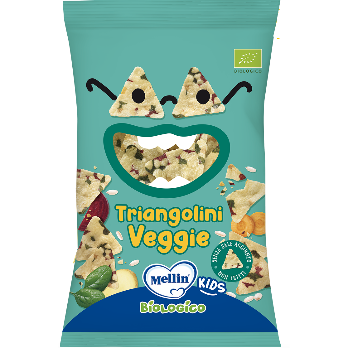 Mellin Snack Triangolini Veggie 30g  - 1