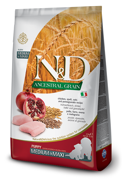 Farmina N&D Ancestral Grain Pollo E Melograno Cani Cuccioli Taglia Media E Grande Sacco 2,5kg-2