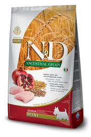 Farmina N&D Ancestral Grain Pollo E Melograno Cani Senior Taglia Mini Sacco 2,5kg-2