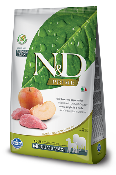 Farmina N&D Prime Cinghiale E Mela Cani Adulti Taglia Media E Grande Sacco 2,5kg-2