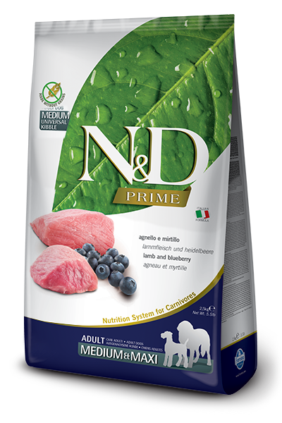 Farmina N&D Prime Agnello E Mirtillo Cani Adulti Taglia Media E Grande Sacco 2,5kg-2