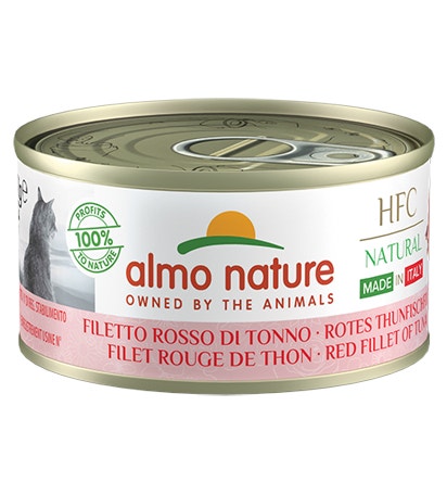Almo Nature HFC Natural Cibo Umido Filetto Rosso Di Tonno Gatti Adulti Lattina 70g-2