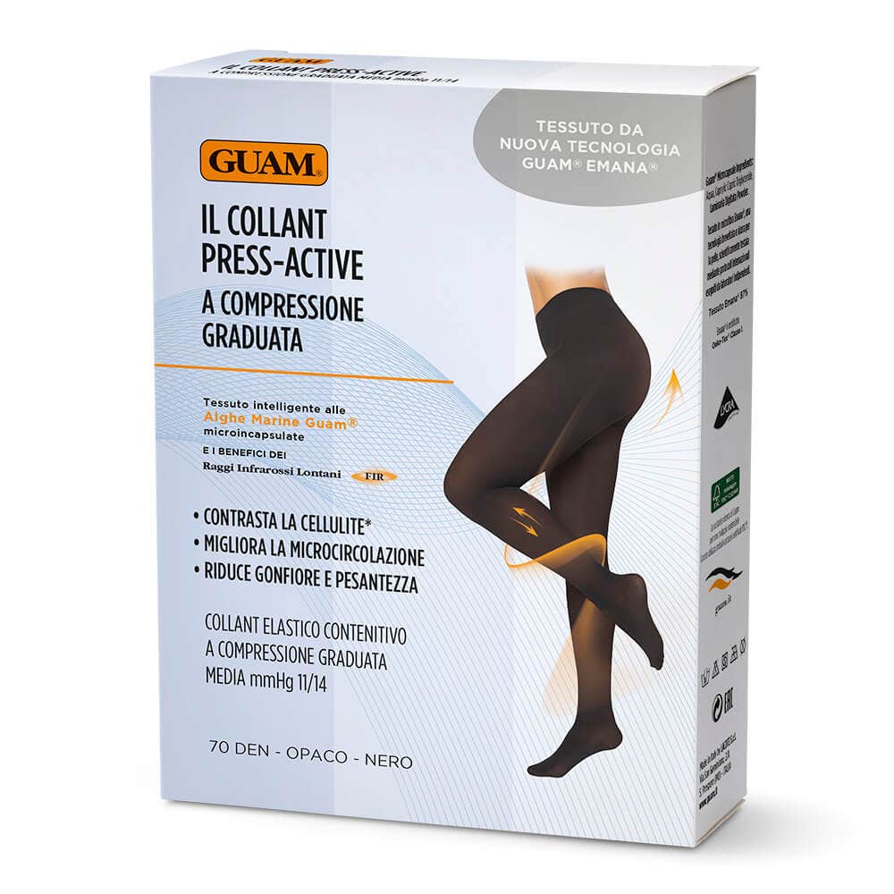 Guam Collant A Compressione Graduata Con Alghe MMHG 11/14 Taglia 4-4