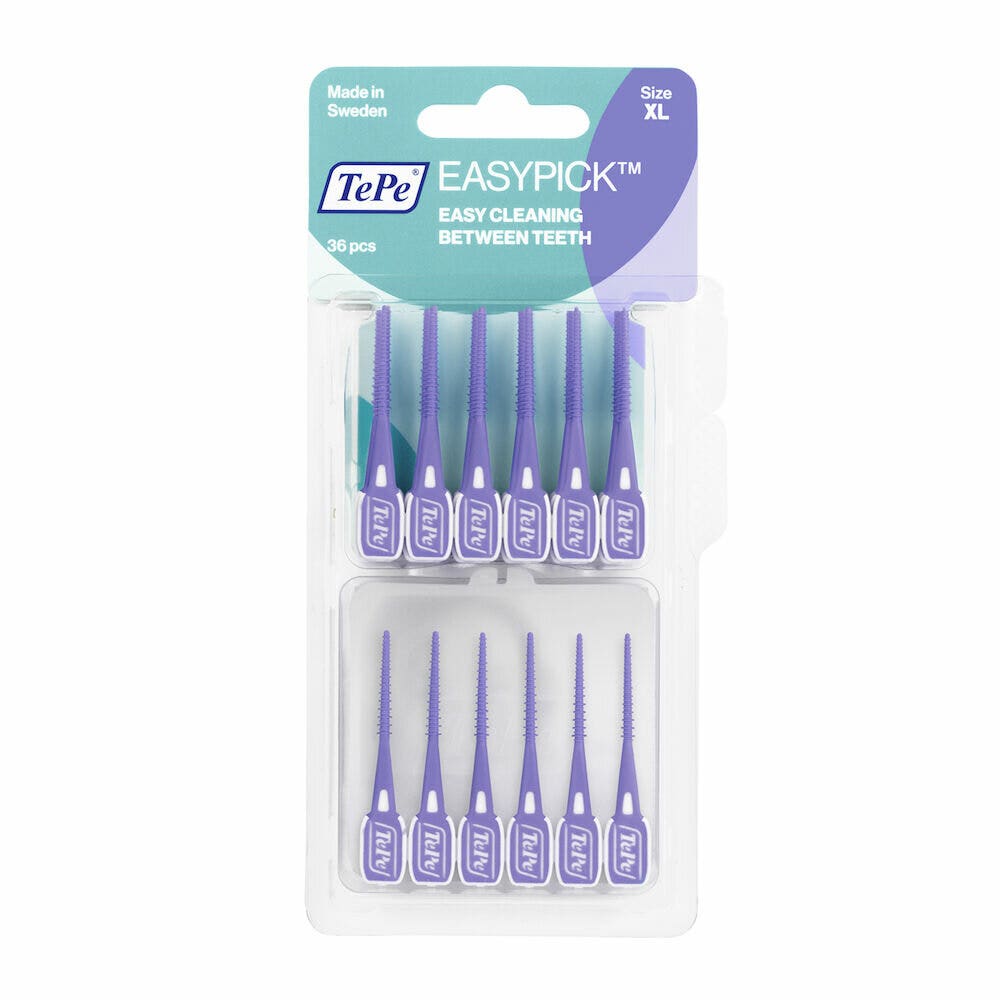 Tepe Easypick Scovolini Viola XL Per Spazi Interdentali Molto Larghi 36 Pezzi-2
